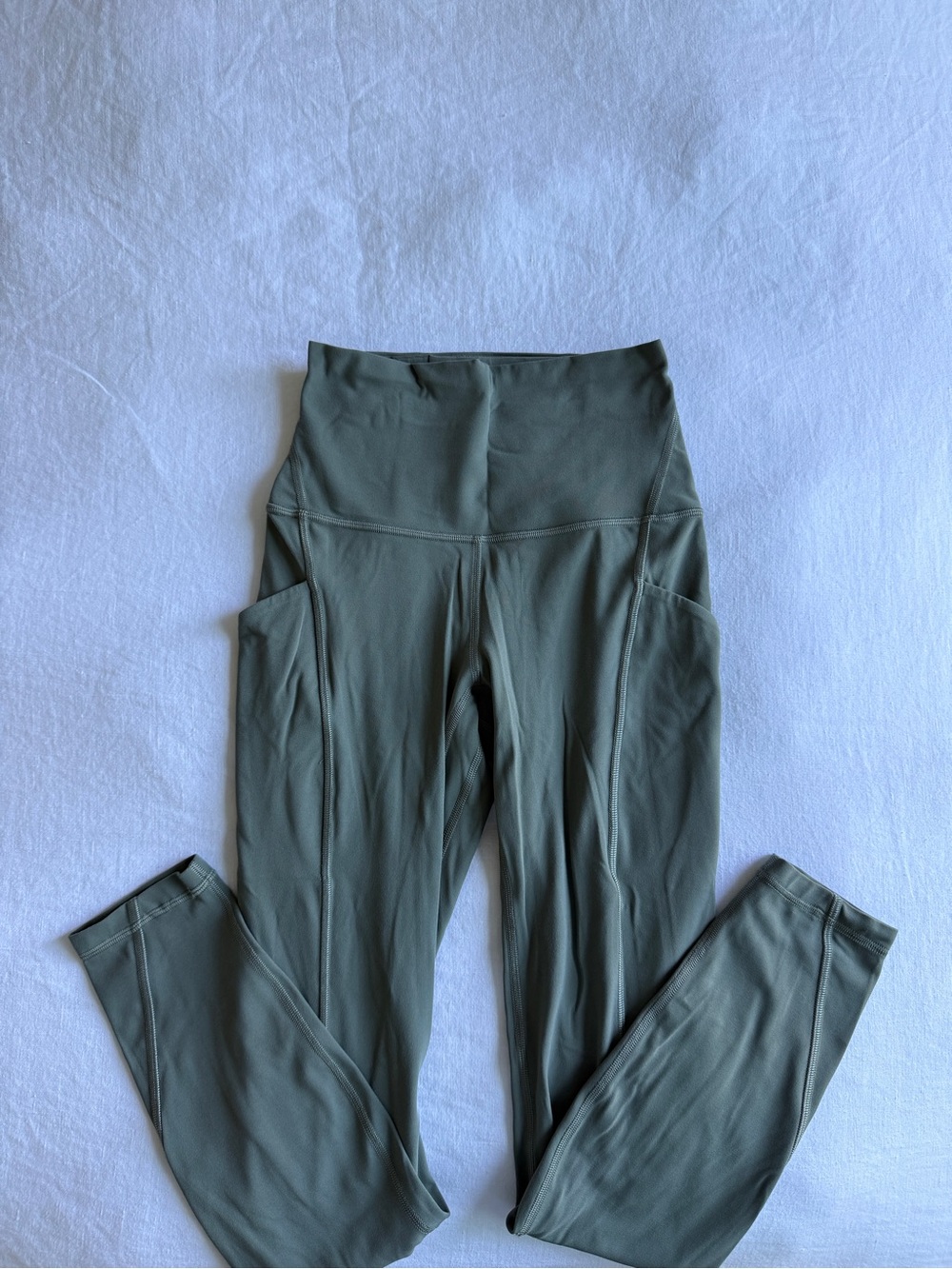 lululemon athletica High-Rise Olive Leggings with Side Pockets
